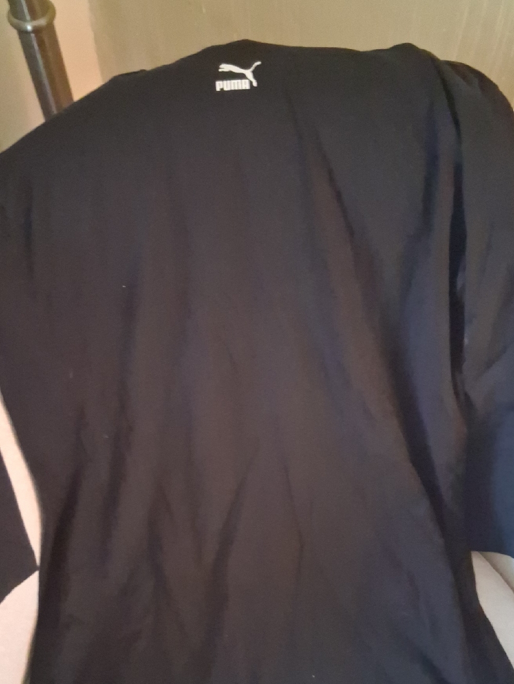 Puma Black Short Sleeve Tee with White Logo